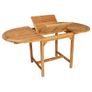 5 Piece Garden Dining Set Solid Teak Wood Image 2