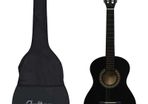 Classical Guitar for Beginner and Kid with Bag Black 1/2 34