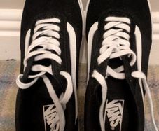 black and white vans