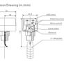 HFS-15 1/2" Flow Switch 6-380v Target Paddle Flow Water Controller Image 7
