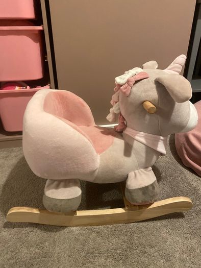 Wooden Baby Rocker Unicorn