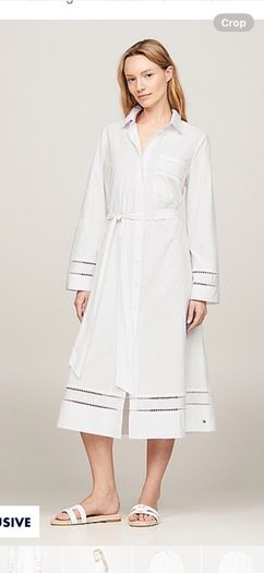 Tommy Hilfiger  Monogram Broderie Anglaise Midi Kaftan