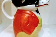 Year 1895   Porcelain  Dog Jug Rare Item  - Schafer &amp; Vater