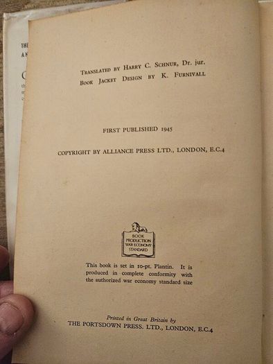 The International Police And World Security. By Victor Altman. First Edition 1945 Hardback With Dustjacket In Good Condition.  See Photos For Same.