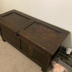 Antique Solid Oak Dutch Chest/Coffer