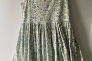 Leigh tucker willow green dress with Peter Pan collar and tulle skirt