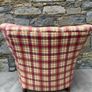 Superb Heavy Traditional Tartan Armchair. Image 4