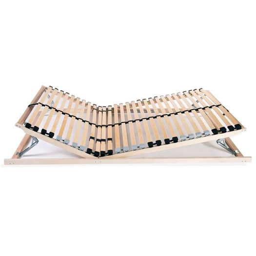Slatted Bed Bases 2 pcs with 28 Slats 7 Zones 70x200 cm