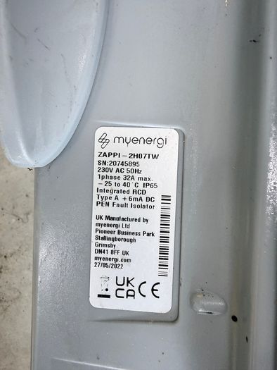 myenergi Zappi v2 EV charger (Type 2 tether) - spares or repair