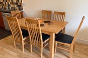 Dining table + 6 chairs - set 150 euro but open to offers