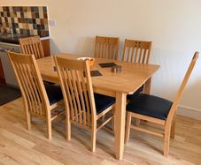 Dining table + 6 chairs - set 200 euro but open to offers