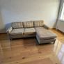 Grey corner sofa couch furniture set Image 2