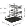 BRAND NEW 3 Tier Kitchen Storage Shelf Dish Drying Rack Holder with Drainboard Plate Image 4