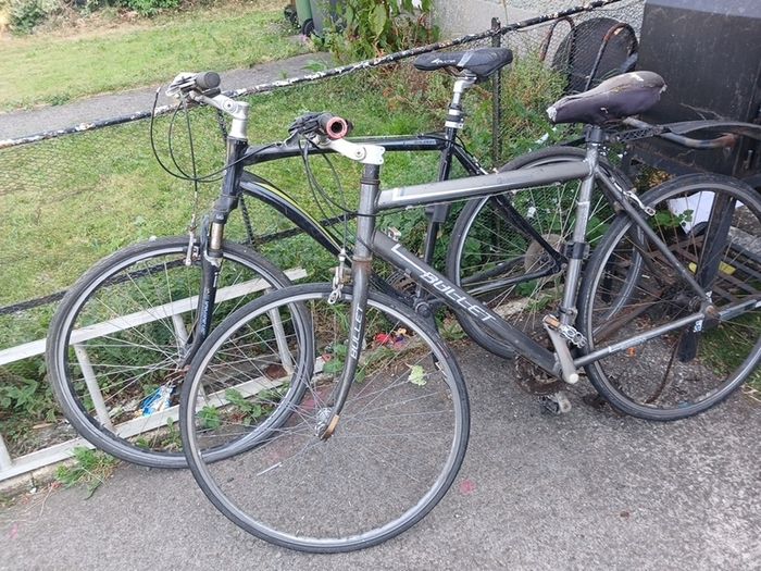 two mountain bikes