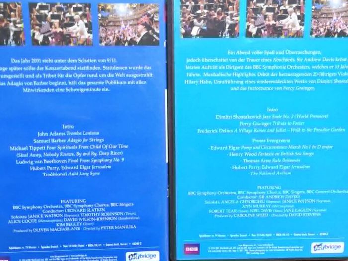 BBC Last Night of the Proms 2000 - 2012 DVDs (13 x DVDs)