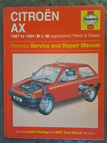 Citoen AX workshop manual