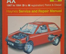 Citoen AX workshop manual