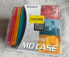 Sony 74 Minute MiniDisc 10 Pack - Sealed +case