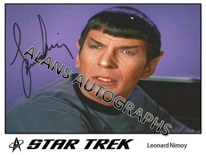 Star Trek  Leonard Nimoy's Autograph