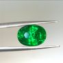 IGI Certified Ultra Rare 3.45ct Intense Green Tsavorite Garnet. Gold standard by IGI. Retail value when set between 12,000 to 15,000 euros. Image 2