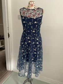 dress paisie blue lace Tulle dress size 10 occasion dress
