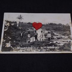 Sumatra Postcard : Batak Men , Brastagi , Sumatra  - 1920s