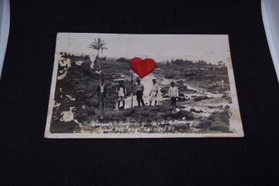 Sumatra Postcard : Batak Men , Brastagi , Sumatra  - 1920s