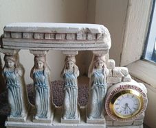 Lovely Caryatids Clock