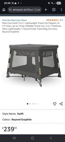 Maxi cosi swift 3 in 1 travel cot, play pen & bassinet