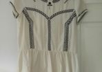 H&M Cream and Black Design blouse