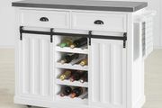 Kitchen island  Cabinet on Wheels Kitchen Sideboard Large Storage Cabinet