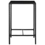 5 Piece Garden Bar Set Poly Rattan Black Image 4