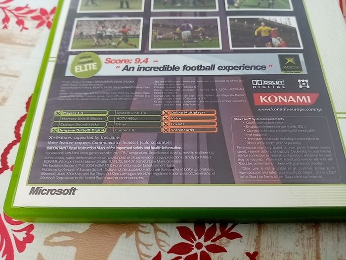 Pro Evolution Soccer 4 - Xbox Games - Original