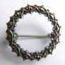 Vintage Brooch Sterling Silver And Marcasite Image 3
