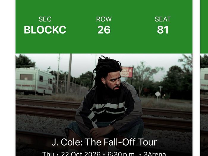 Two tickets J-Cole