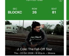 Two tickets J-Cole