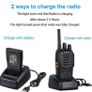 2Pcs Rechargeable Walkie Talkies Long Range 2 Way Radio + Original Earpieces Walky Talky 16CH Single Band Supports VOX LED Light Voice Prompt for Biking and Hiking (FREE POSTAGE) Image 6