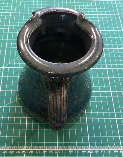 Louis Mulcahy Dark Blue Jug (medium size (1.2Pt.))
