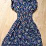 Navy Floral Dress  Size 8 Image 2