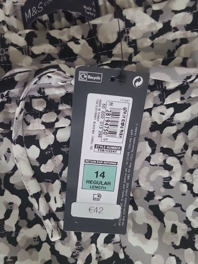 M & S wide leg trousers