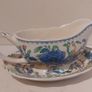 Beautiful Vintage Masons Ironstone Gravy Boat and Matching Underplate in the Regency Pattern, Circa 1940 Image 4