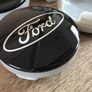 4x FORD Black 54mm alloy wheel centre caps 6M21-1003 Image 2