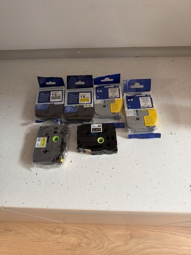 brother 18mm TZ tape various colours 6 cartridges
