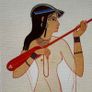 Laminate Glossy 280gsm Canvas Poster A4 Size Featuring Egyptian Mandore Player Image 3