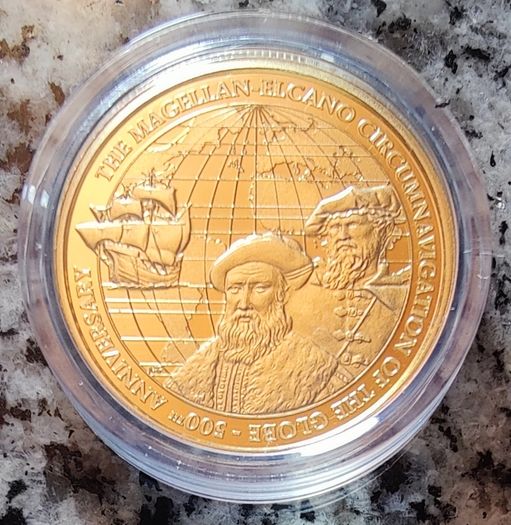 Malta 50 Euro Gold (.916) Proof Coin 2022 - The Magellan-elcano Circumnavigation of the Globe 500th Anniversary
