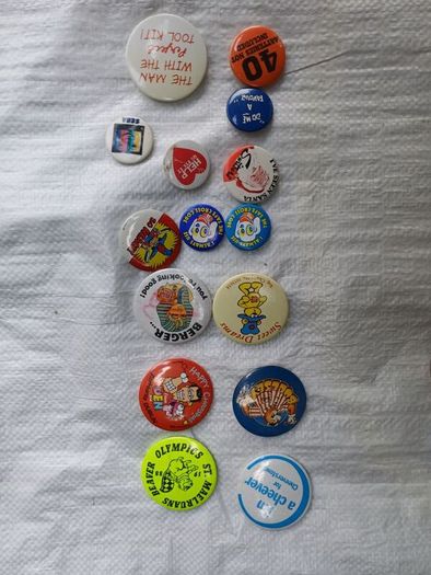 Massive Vintage Pin Badges Collection Lot - LEGO Arnotts, Guinness, Barcelona 92, Irish Memorabilia