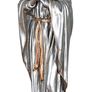 Art Nouveau Figurine Madonna Statue Silver Sculpture Church Figurine Mar Image 2