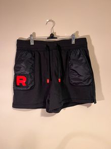 OFFICIAL Team Rocket HQ Collection Black Fleece Shorts - Women