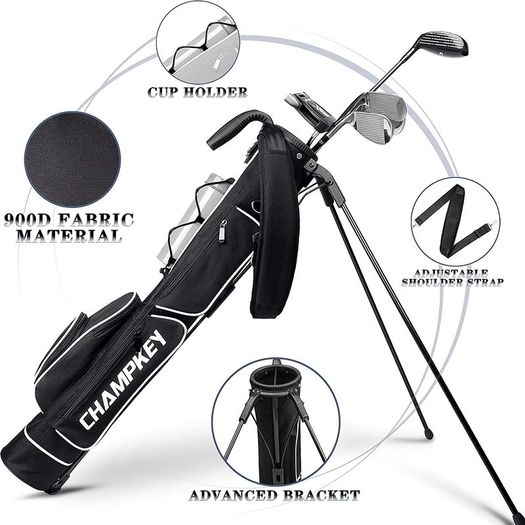 Lightweight Golf Stand Bag | Professional Pitch Golf Bag Ideal for The Driving Range, Par 3 and Executive Courses