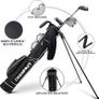 Lightweight Golf Stand Bag | Professional Pitch Golf Bag Ideal for The Driving Range, Par 3 and Executive Courses Image 2